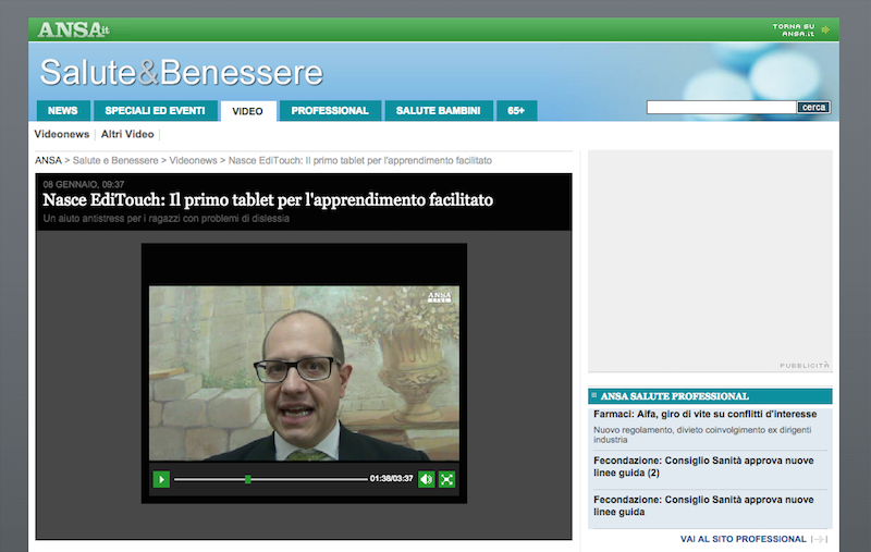 Marco Iannacone intervistato da ANSA