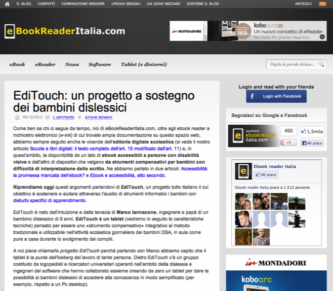 Ebook Reader Italia