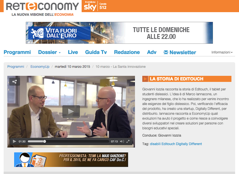Marco Iannacone intervistato da Economy UP