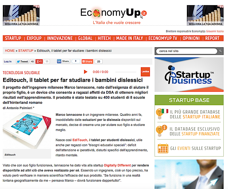 Economy Up parla di EdiTouch