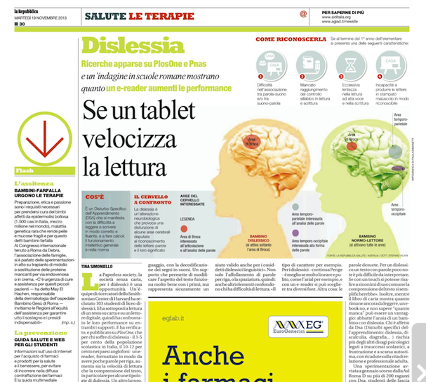 La Repubblica scrive della sperimentazione di EdiTouch